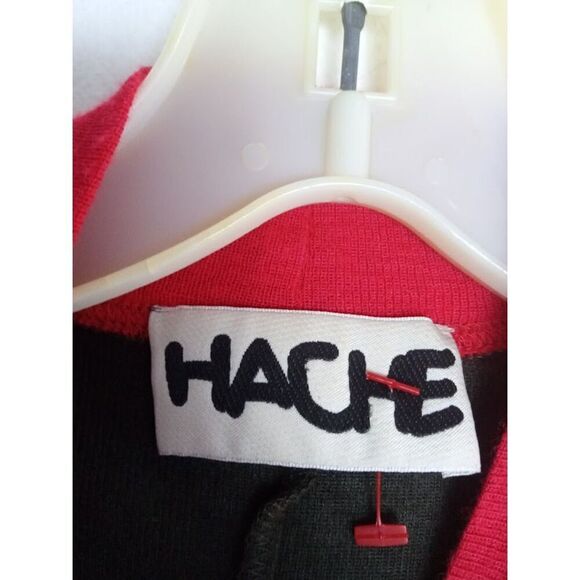 Hache  Italian Design Virgin Wool Blue, Brown Mock Neck Sweater size EU 40/Large - Picture 5 of 10